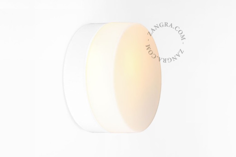 Wodoodporna lampa ścienna  biała DANA 18 cm - Zangra