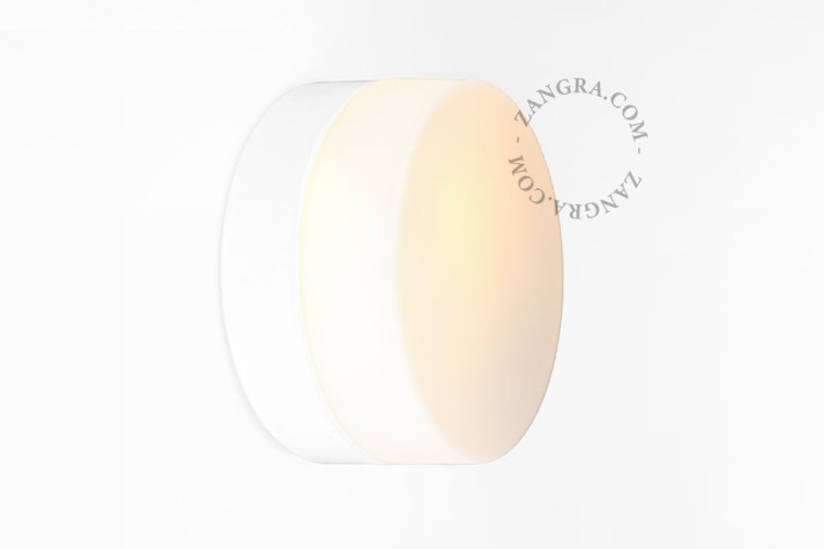 Wodoodporna lampa ścienna  biała DANA 18 cm - Zangra