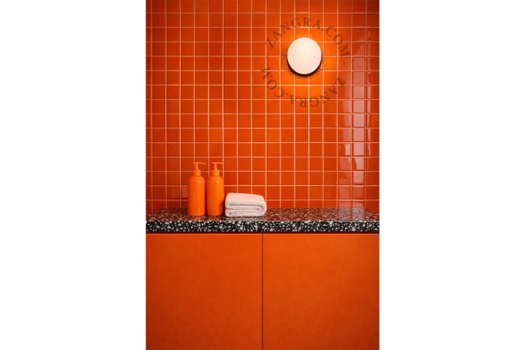 Wodoodporna lampa czarna DANA 18 cm- Zangra