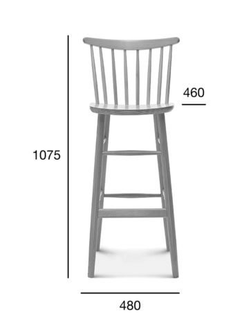 Krzesło barowe WAND BST-1102/1 - Fameg - tapicerowany