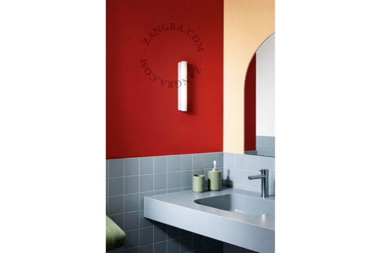 Lampa STICK DENIS biała porcelana, opal 30  - Zangra