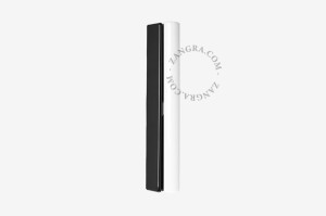 Lampa STICK DENIS  czarna porcelana, opal 30 - Zangra