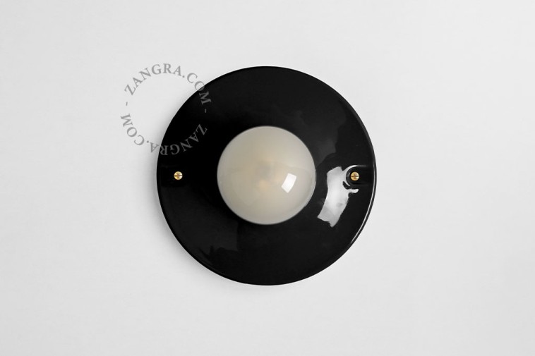 Oprawa porcelanowa czarna DALI - Zangra