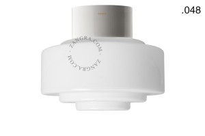 Lampa  porcelanowa klosz 048 szkło opalowe - Zangra
