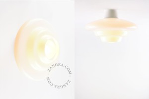 Lampa  porcelanowa Art Deco, DORES klosz 052 szkło opalowe - Zangra