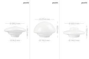 Lampa  porcelanowa Art Deco, DORES klosz 052 szkło opalowe - Zangra