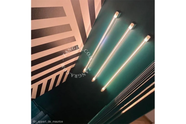 Lampa BILLY czarna, szkło + żarówka LED 100 cm - Zangra