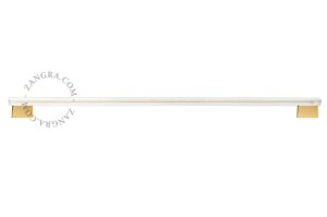 Lampa STICK mosiądz , szkło + żarówka LED 100 cm - Zangra