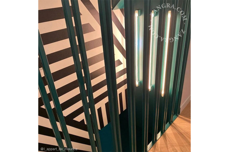 Lampa STICK mosiądz , szkło + żarówka LED 100 cm - Zangra