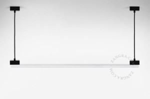 Black BRUNO linear hanging lamp, b.001 - Zangra