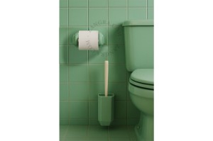 Uchwyt porcelanowy na szczotkę miętowy Art Deco BECCA - Zangra