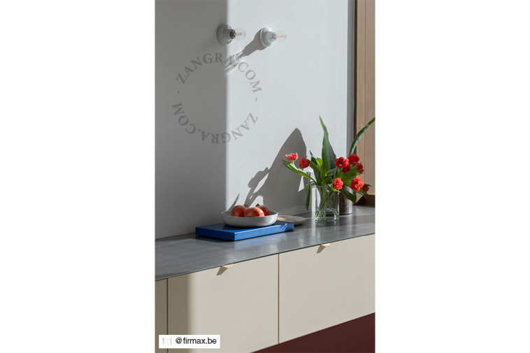 Oprawa porcelanowa 001 kość słoniowa - Zangra