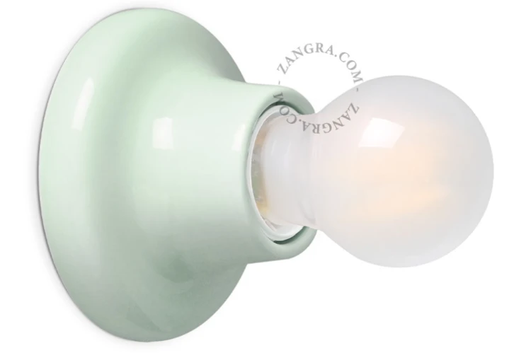 Oprawa porcelanowa 001 zielona - Zangra