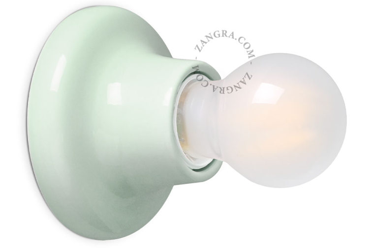 Oprawa porcelanowa 001 zielona - Zangra