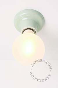 Oprawa porcelanowa 001 zielona - Zangra