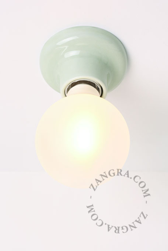Oprawa porcelanowa 001 zielona - Zangra