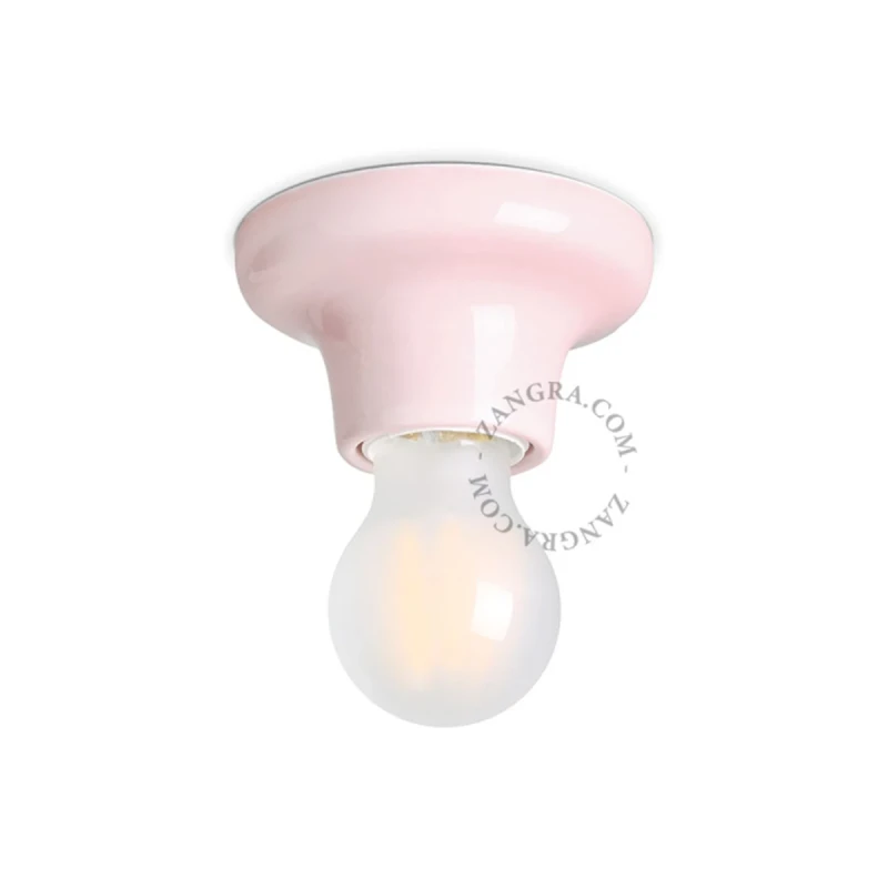 Oprawa porcelanowa 001 różowa - Zangra
