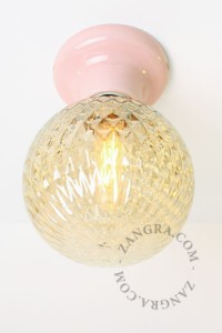 Oprawa porcelanowa 001 różowa - Zangra