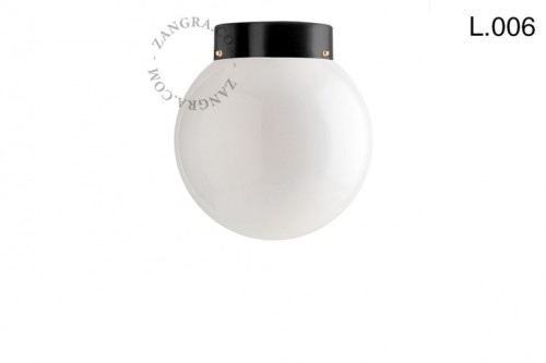 Lampa ze szkła i mosiądzu L.006- Zangra