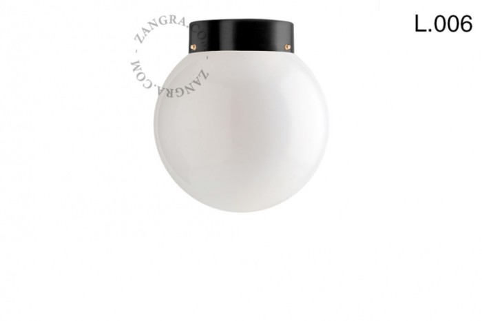 Lampa ze szkła i mosiądzu L.006- Zangra