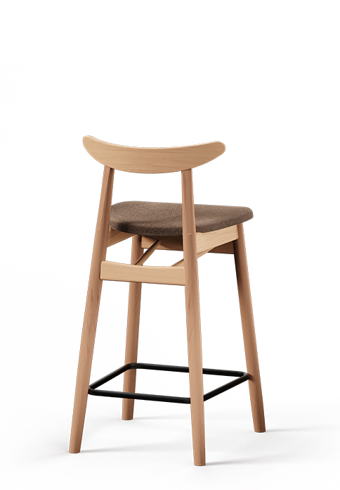 Stołek barowy BST-1609/1 - Fameg- tapicerowany