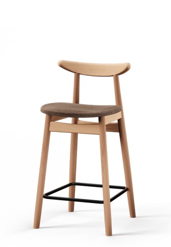 Stołek barowy BST-1609/1 - Fameg- tapicerowany