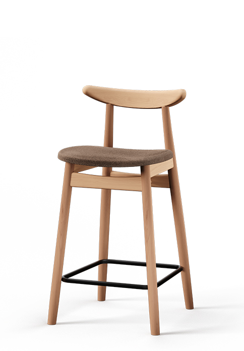 Stołek barowy BST-1609/1 - Fameg- tapicerowany