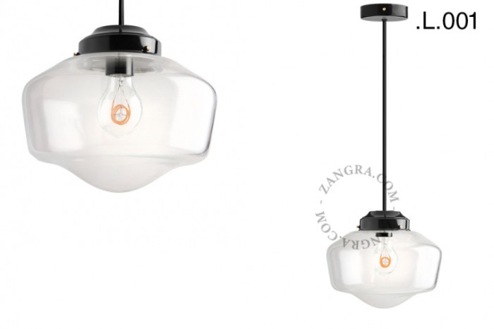 Lampa sufitowa z mosiądzu i szkła L.001 -Zangra