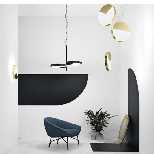 Lampa wisząca MOONLIGHT satin brass - MM Lampadari