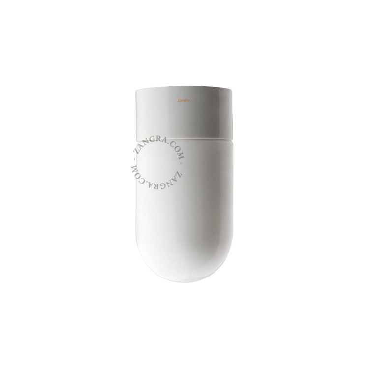 Lampa łazienkowa porcelanowa 009 biała - Zangra
