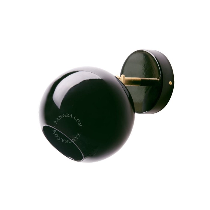 Lampa ścienna CERAMICS 1 czarna - Zangra