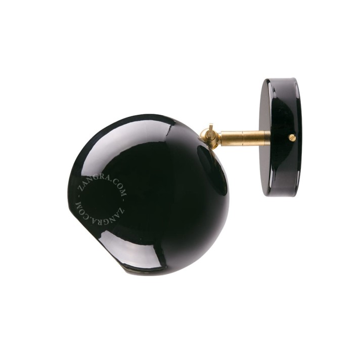 Lampa ścienna CERAMICS 1 czarna - Zangra