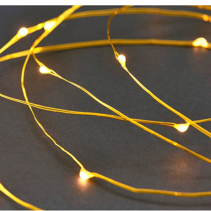 Sznur ze światełkami mosiężny - House Doctor