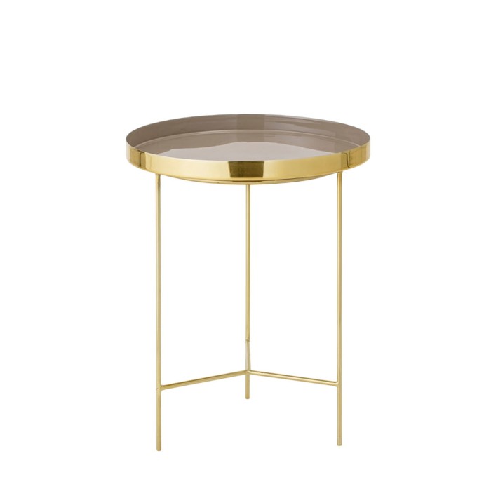 Stolik z tacą SOLA brązowy - Bloomingville