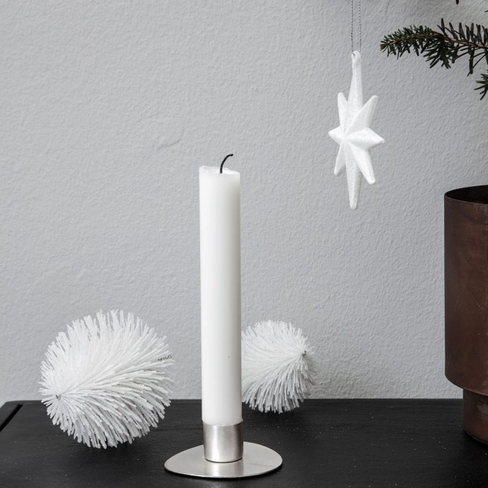 Świecznik CIRCLE 7 cm srebrny - House Doctor