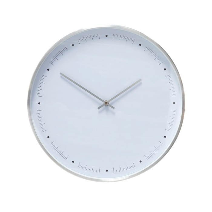 Zegar ścienny RING srebrny - Hübsch