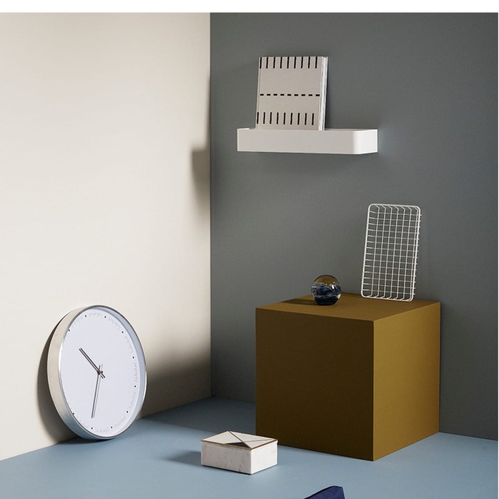 Zegar ścienny RING srebrny - Hübsch