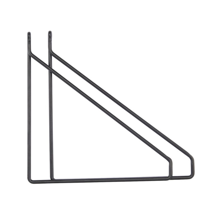 Zestaw 2 wsporników APART czarny - House Doctor