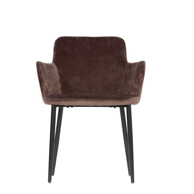 Krzesło TATUM velvet brązowe - Woood