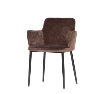 Krzesło TATUM velvet brązowe - Woood