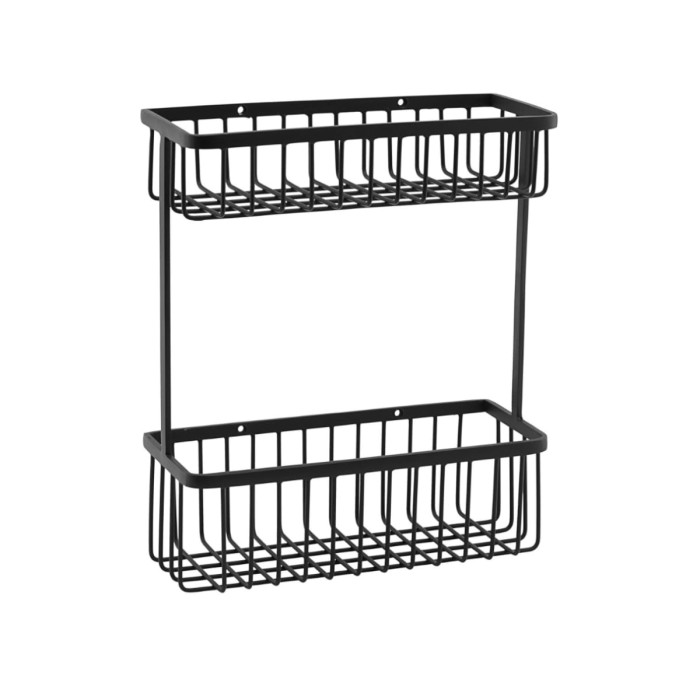 Koszyk BATH DOUBLE czarny - House Doctor