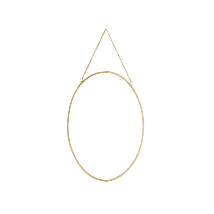 Lustro wiszące GOLD OVAL - Madam Stoltz