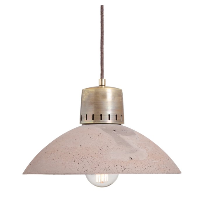 Lampa wisząca betonowa KLAB - naturalna