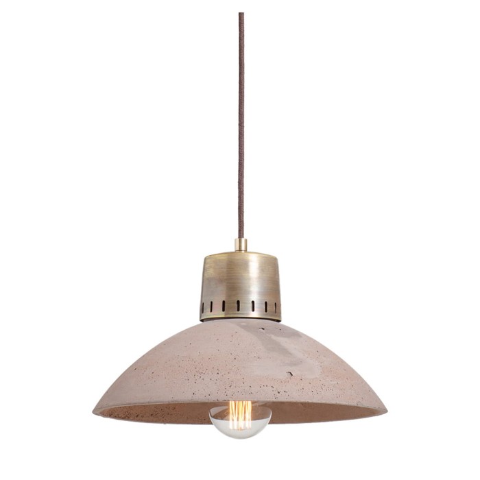 Lampa wisząca betonowa KLAB - naturalna