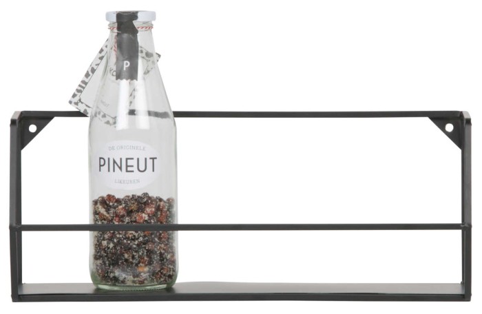 Półka ZETA 40 czarna - WOOOD