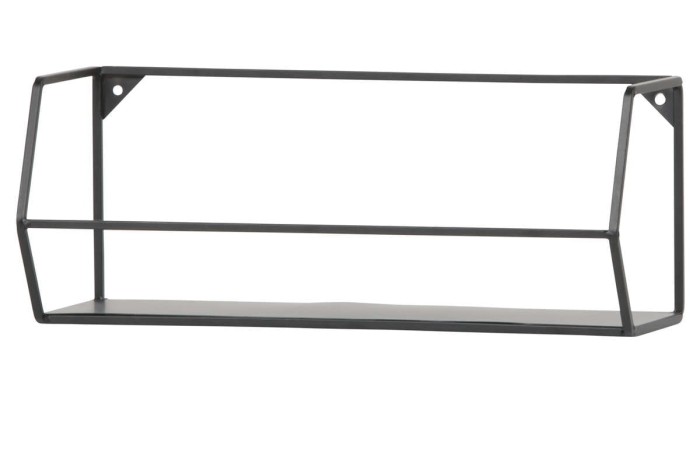 Półka ZETA 40 czarna - WOOOD