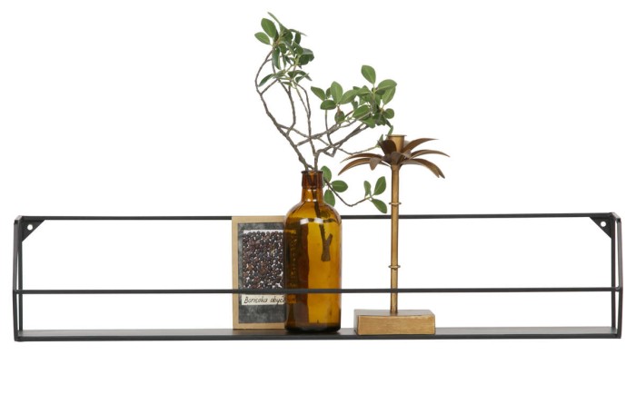 Półka ZETA 80 czarna - WOOOD