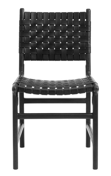 Krzesło do jadalni WEAVE czarne - Nordal