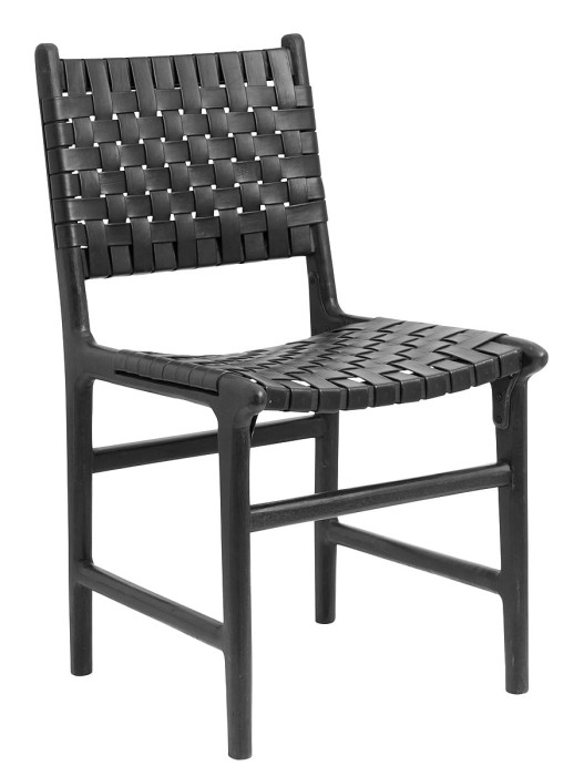 Krzesło do jadalni WEAVE czarne - Nordal