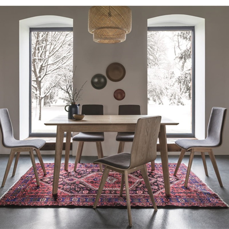 Stół rozkładany ST-1703 85 x 140/190 dąb bielony 26